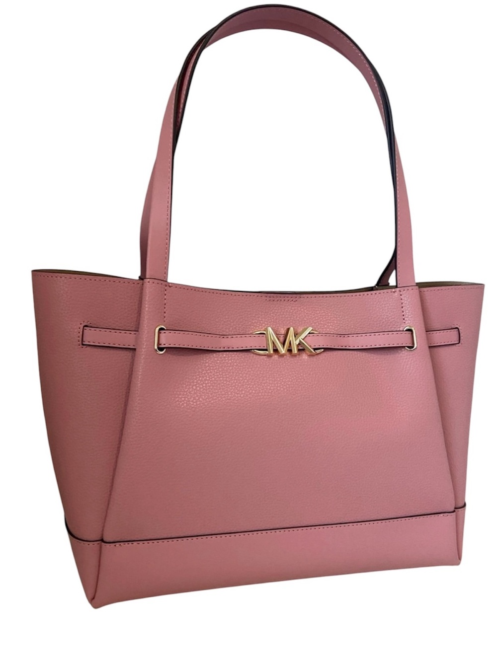 Michael Kors Reed Large Belted Leather Tote in pink NWOT